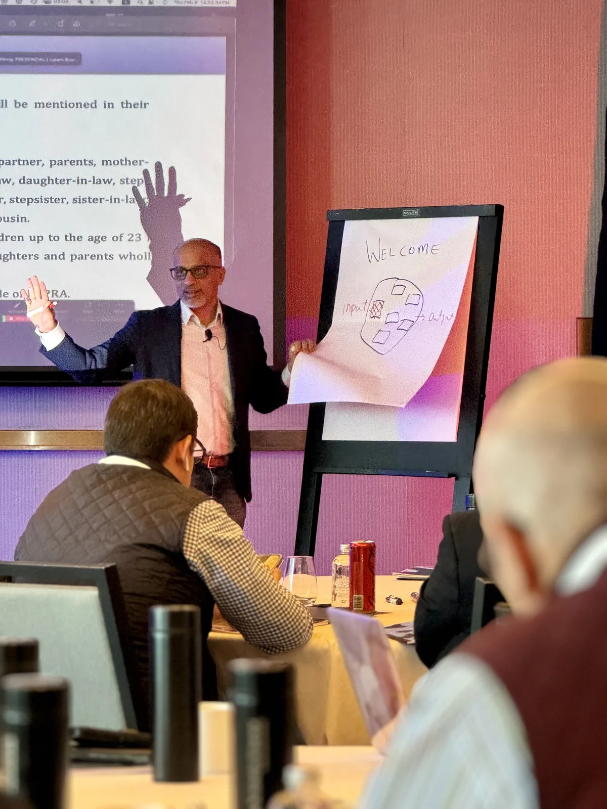 Ritesh Vajariya leading an AI executive workshop